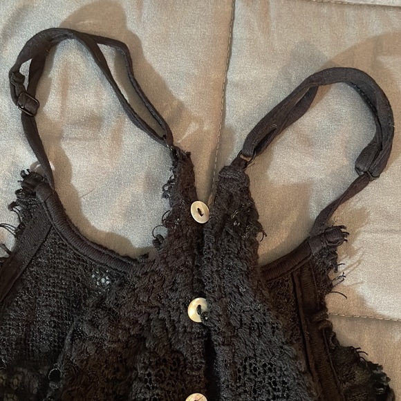 Free people Shes got it Black Lace High neck, Racer Back Bobycon dress. Sz Small - Picture 12 of 12